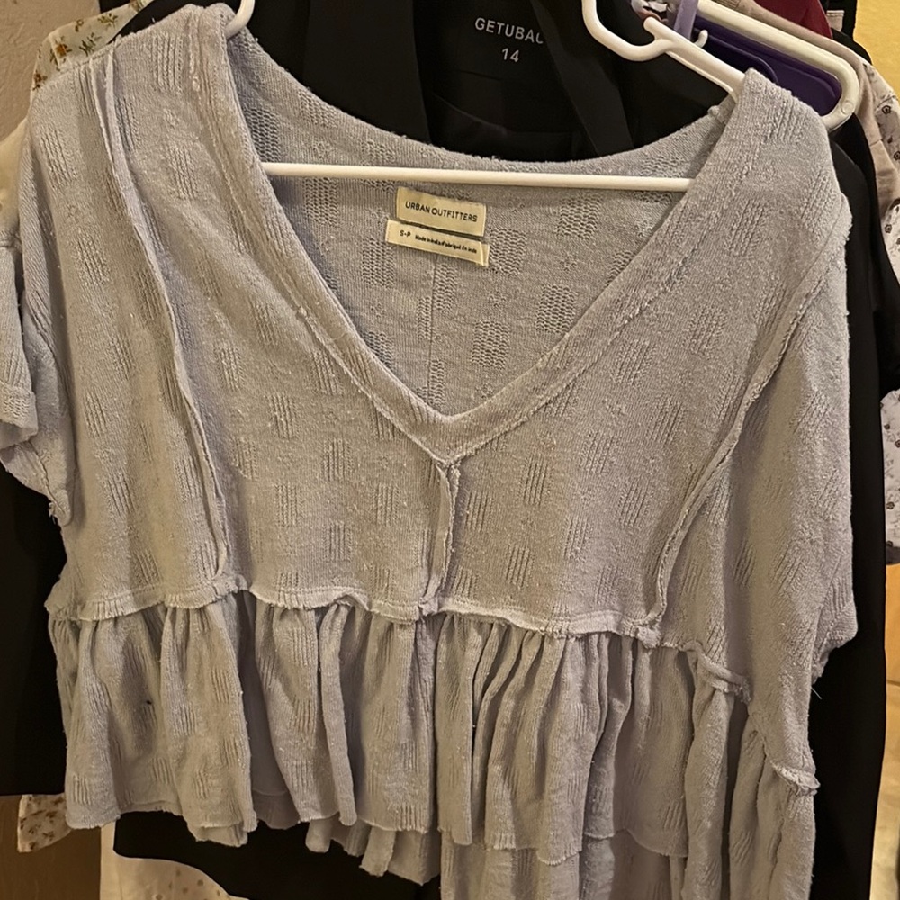 Elegant White Ruffle Blouse with Lace Trim